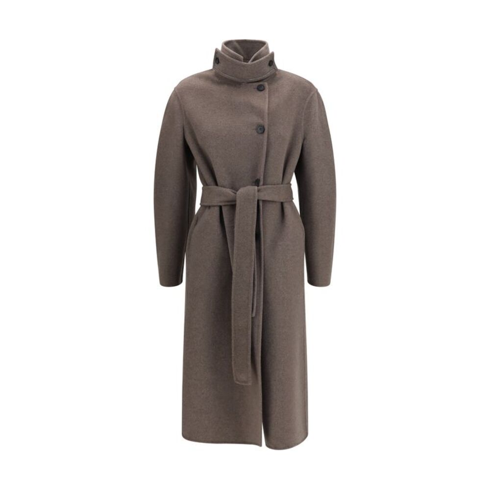Fabiana Filippi Women Long Double Faced Wool And Cashmere Coat
